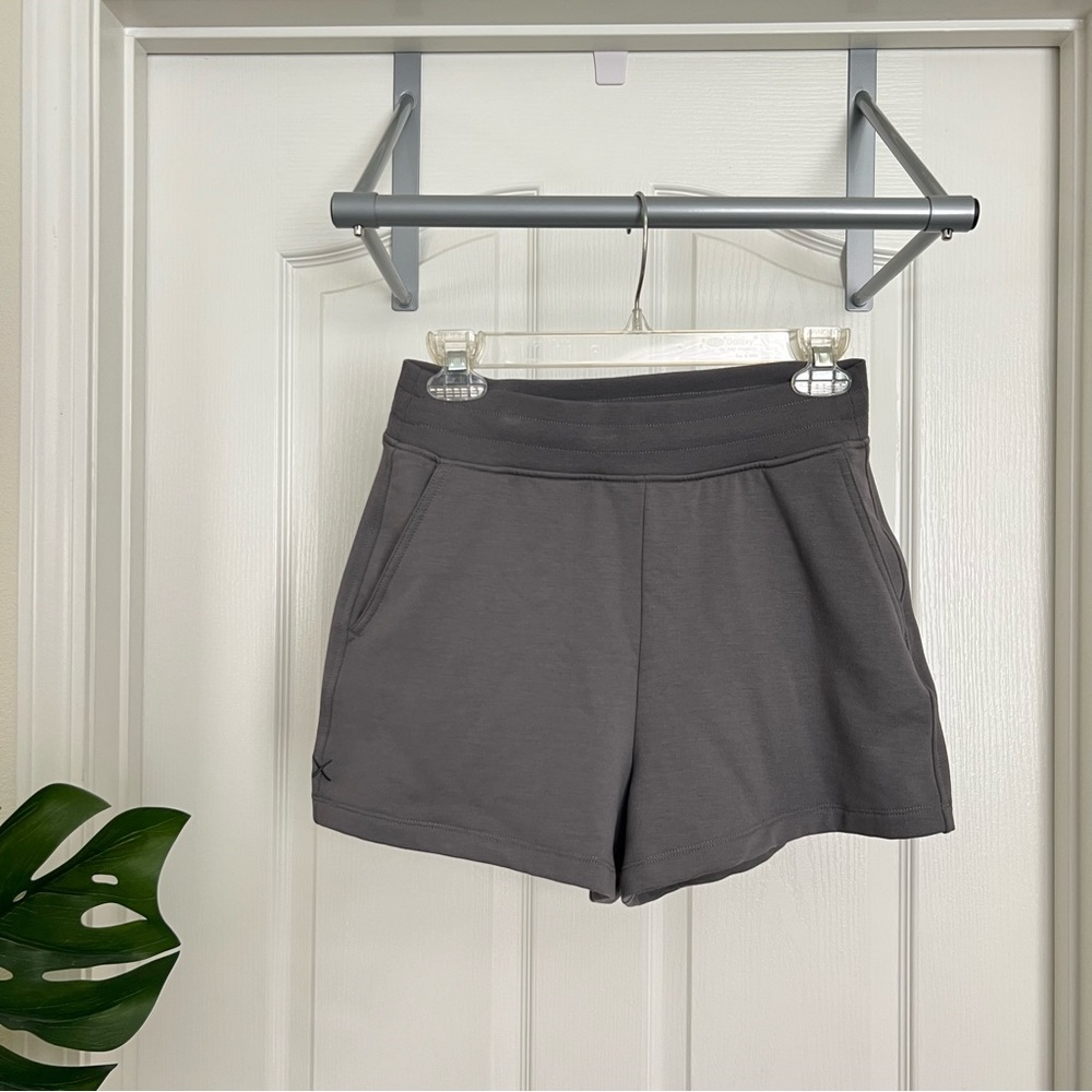 Cuts clothing women grey gray sweat shorts high waisted